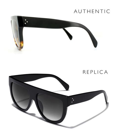 real vs fake celine triomphe sunglasses|3 Differences Between Replica and Authentic  .